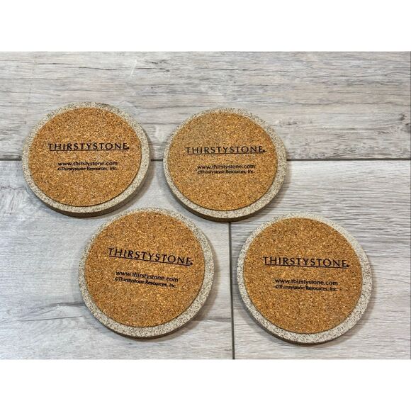 Thirstystone "Dragonfly" 4-Pack Natural Sandstone Coasters - Picture 7 of 10